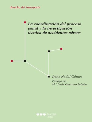 cover image of La coordinación del proceso penal y la investigación técnica de accidentes aéreos
